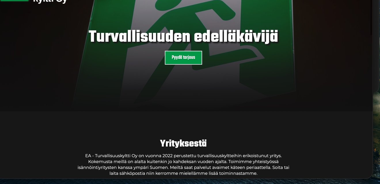 EA-Turvallisuuskyltti — vanha sivu